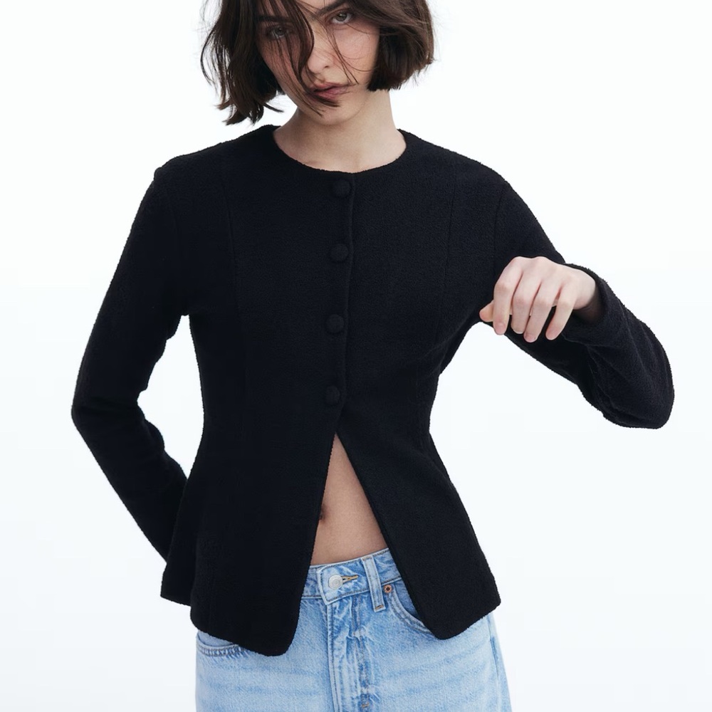 Cardigan with defined waist